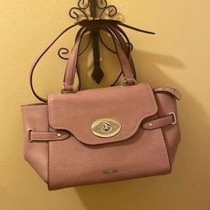 Coach Blake Flap Leather Crossbody F32106 - Dusty Rose